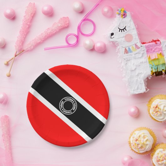 Trinidad und Tobago Pappteller (Party)