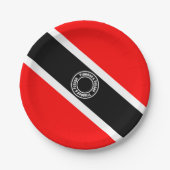 Trinidad und Tobago Pappteller (Vorderseite)