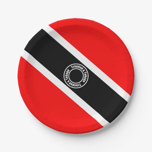 Trinidad und Tobago Pappteller (Vorderseite)