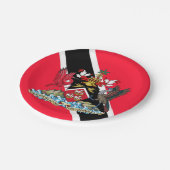 Trinidad und Tobago Pappteller (Schrägansicht)