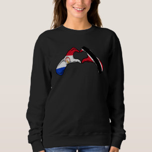 Trinidad und Tobago Paraguay Flagge Herz Mix Herit Sweatshirt