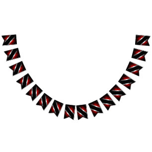 Trinidad und Tobago Punktmusterflagge Wimpelkette