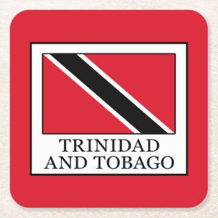 Trinidad und Tobago Rechteckiger Pappuntersetzer