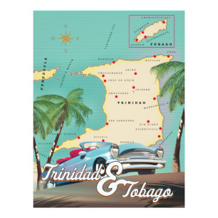 Trinidad und Tobago Reiseplakat Fotodruck