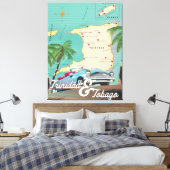 Trinidad und Tobago Reiseplakat Leinwanddruck (Insitu (Schlafzimmer))