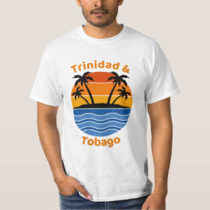 Trinidad und Tobago Retro Sunset T - Shirt