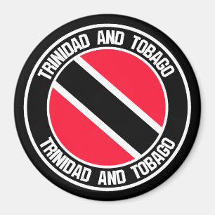 Trinidad und Tobago Round Emblem Magnet