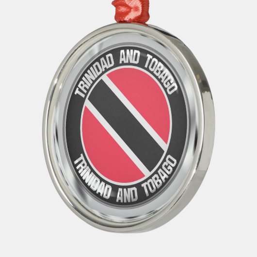 Trinidad und Tobago Round Emblem Ornament Aus Metall (Links)