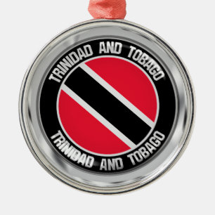 Trinidad und Tobago Round Emblem Ornament Aus Metall