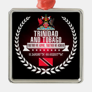 Trinidad und Tobago Silbernes Ornament