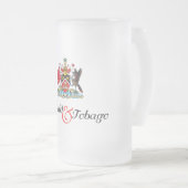 Trinidad und Tobago Souvenir Mattglas Bierglas (VorderseiteRechts)