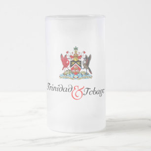 Trinidad und Tobago Souvenir Mattglas Bierglas