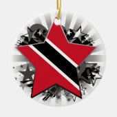 Trinidad und Tobago-Stern Keramikornament (Vorne)