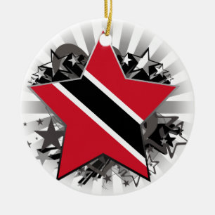 Trinidad und Tobago-Stern Keramikornament