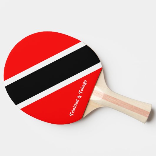 Trinidad und Tobago Tischtennis Schläger (Seitenansicht)