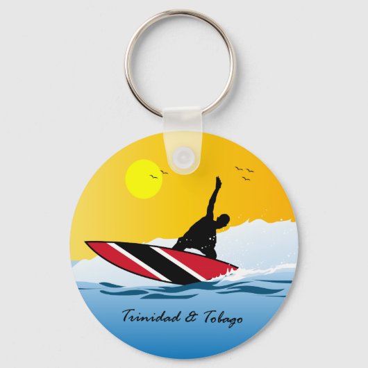 Trinidad und Tobago Toco Surfing Schlüsselanhänger (Vorderseite)