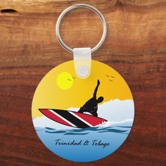 Trinidad und Tobago Toco Surfing Schlüsselanhänger (Vorderseite)