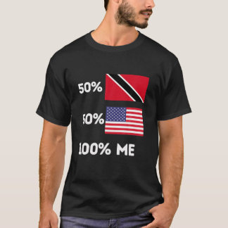Trinidad und Tobago Trini Pride Flag Funny USA Roo T-Shirt