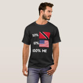 Trinidad und Tobago Trini Pride Flag Funny USA Roo T-Shirt (Vorne ganz)