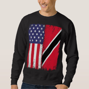 Trinidad und Tobago Trini Roots Halb USA Trinidad Sweatshirt