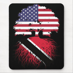 Trinidad und Tobago Trinidadian American USA Tree Mousepad