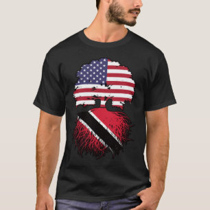 Trinidad und Tobago Trinidadian American USA Tree T-Shirt
