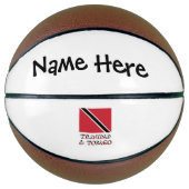 Trinidad und Tobago und Trinidadian mit Name Basketball (Vorderseite)