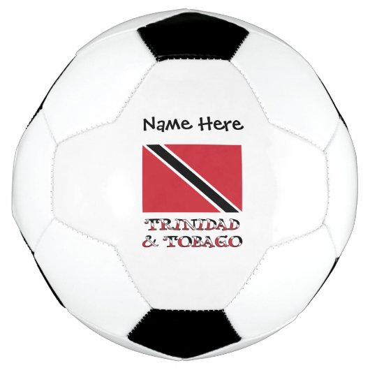 Trinidad und Tobago und Trinidadian mit Name Fußball (Vorderseite)