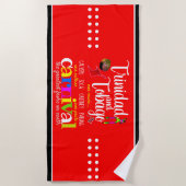 Trinidad und Tobago Unsere Kultur Unser Stolz auf  Strandtuch (Vorderseite)