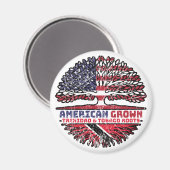 Trinidad und Tobago USA USA Vereinigte Staaten Magnet (Vorderseite/Rückseite)