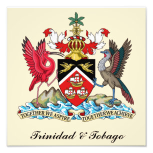 Trinidad und Tobago-Wappen Fotodruck