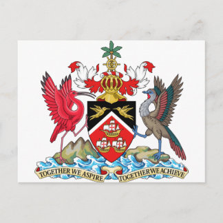 Trinidad und Tobago Wappen Postkarte