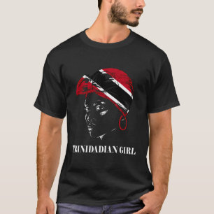 Trinidadian Girl Tobagonian Kopftuch Trinidad und T-Shirt