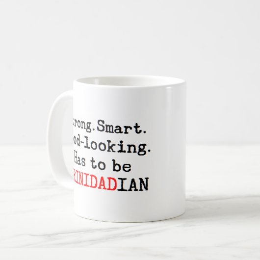 trinidadian stark kaffeetasse (Vorderseite Links)