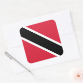 Trinidadians und Tobago Flag, Trinidad und Tobago Quadratischer Aufkleber (Umschlag)