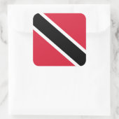Trinidadians und Tobago Flag, Trinidad und Tobago Quadratischer Aufkleber (Tasche)