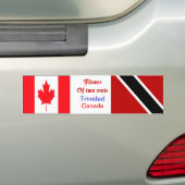 Trinidadisch-kanadische Autoaufkleber (Auf Auto)