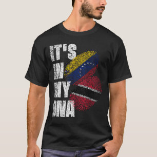 Trinidadisch Venezolanische Mix-DNA-Flagge Heritag T-Shirt