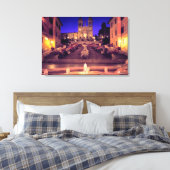 Trinità Dei Monti (Rom) Canvas Print Leinwanddruck (Insitu (Schlafzimmer))