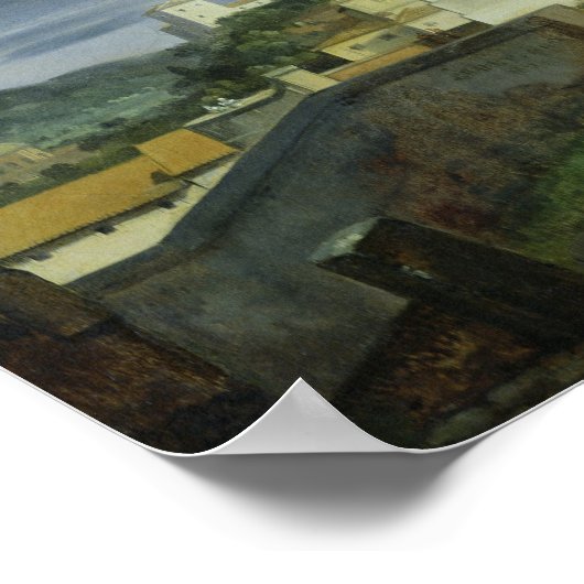 Trinita dei Monti und Villa Medici Poster (Ecke)