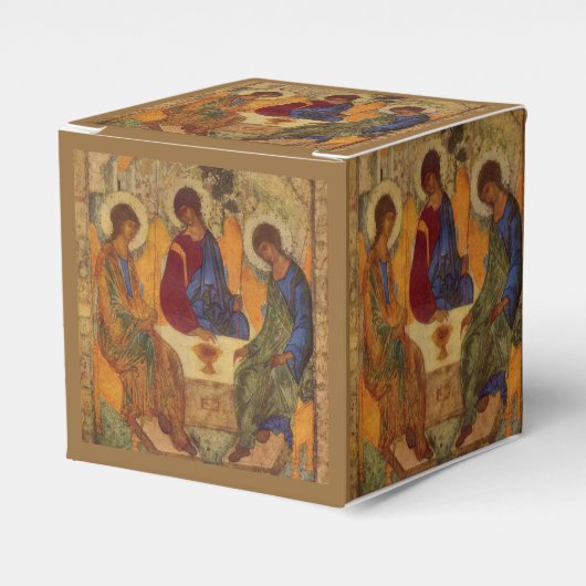 Trinitätsengel bei Mamre Gefallenheitsbox Geschenkschachtel (Vorderseite)