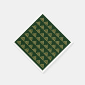 Trinitätsknoten grüne Papiertücher Serviette (Ecke)