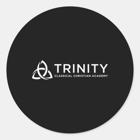 Trinity Al Christlich Academy Runder Aufkleber (Vorderseite)
