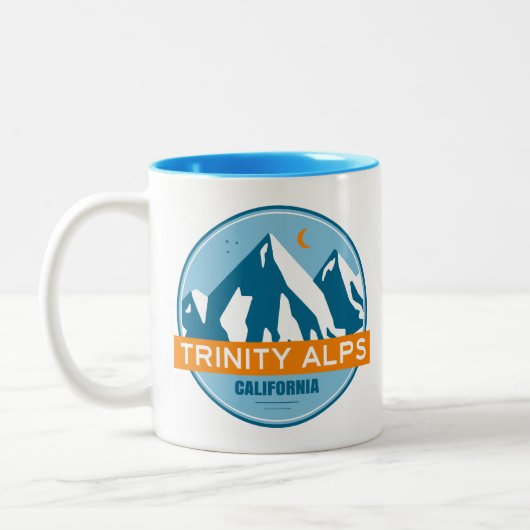 Trinity Alps California Zweifarbige Tasse (Links)