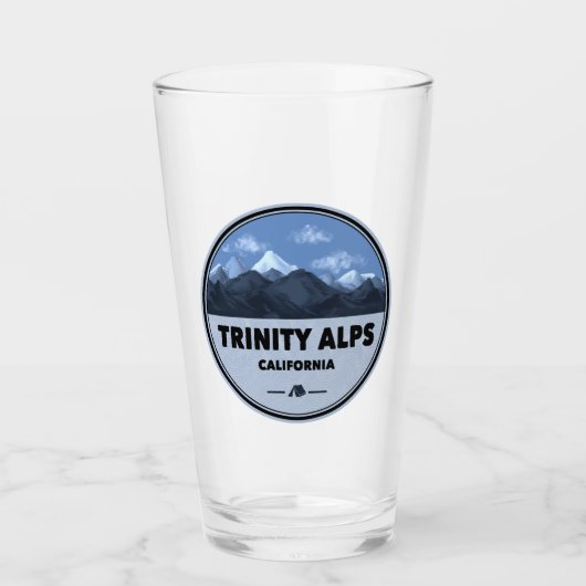 Trinity Alps Camping Kalifornien Glas (Vorderseite)