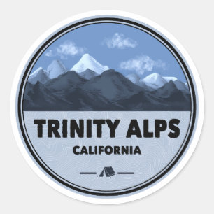 Trinity Alps Kalifornien Camping Runder Aufkleber
