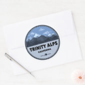 Trinity Alps Kalifornien Camping Runder Aufkleber (Umschlag)