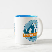Trinity Alps Kalifornien Zweifarbige Tasse (VorderseiteRechts)