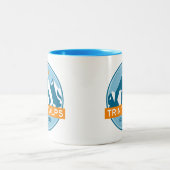 Trinity Alps Kalifornien Zweifarbige Tasse (Mittel)