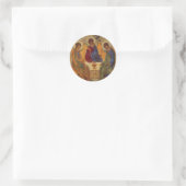 Trinity Angels at Mamre Runder Aufkleber (Tasche)